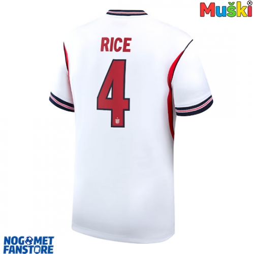Engleska Declan Rice #4 Domaci Dres SP 2026 Kratak Rukav
